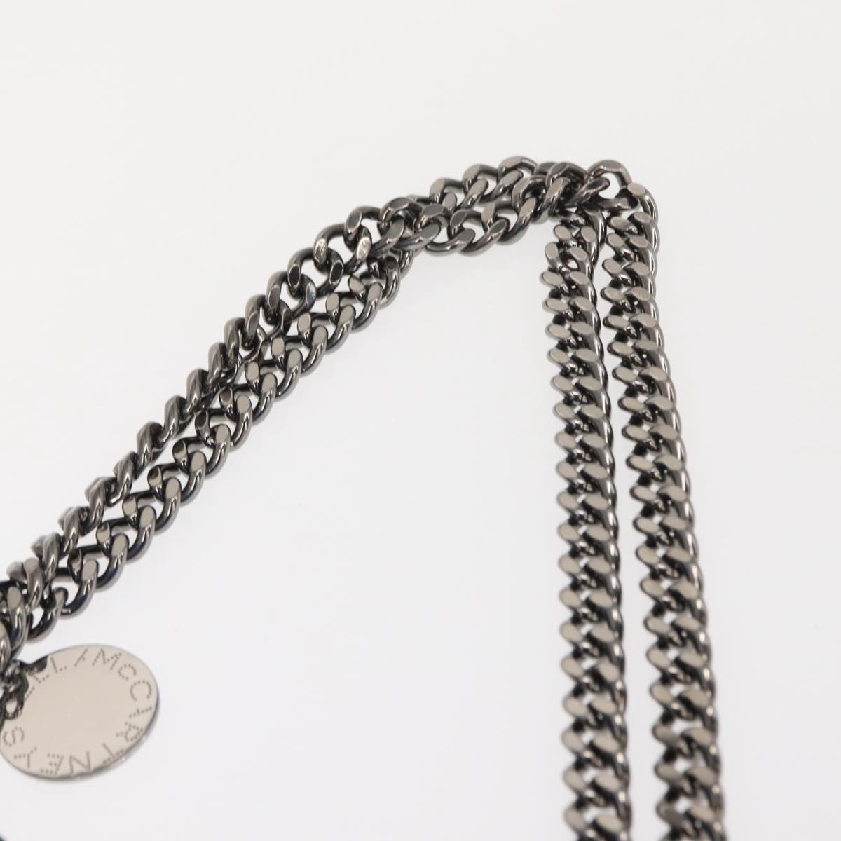 Stella MacCartney Falabella Chain Bag Polyester Blue Silver 261063 Auth 147537