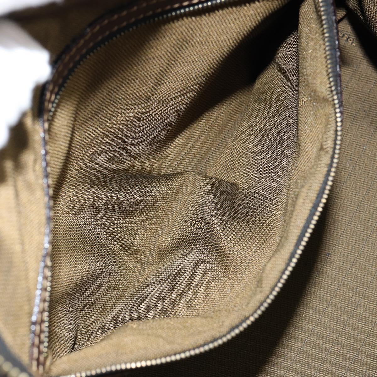 FENDI Zucca Canvas Tote Bag Black Brown Auth 147544