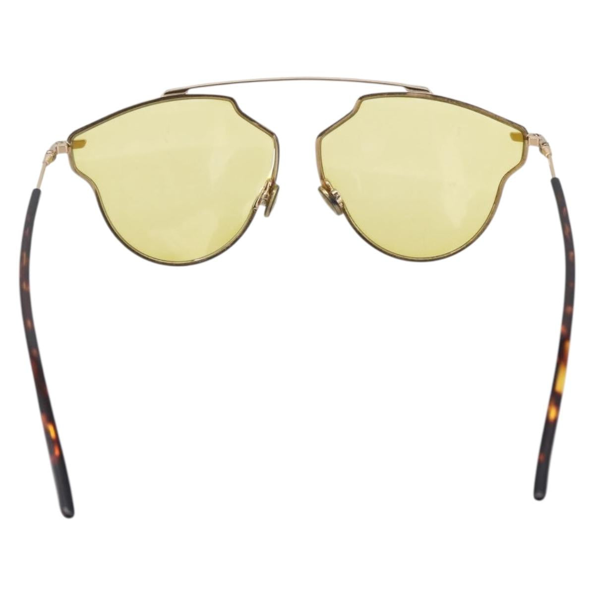 Christian Dior Sunglasses plastic Yellow Auth 147561