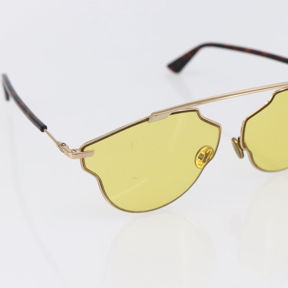 Christian Dior Sunglasses plastic Yellow Auth 147561