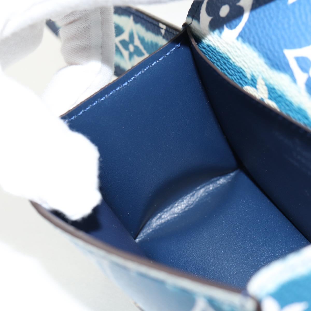 LOUIS VUITTON Monogram Escal Ceinture Belt 37.6"" Blue M0253W LV Auth 147571M