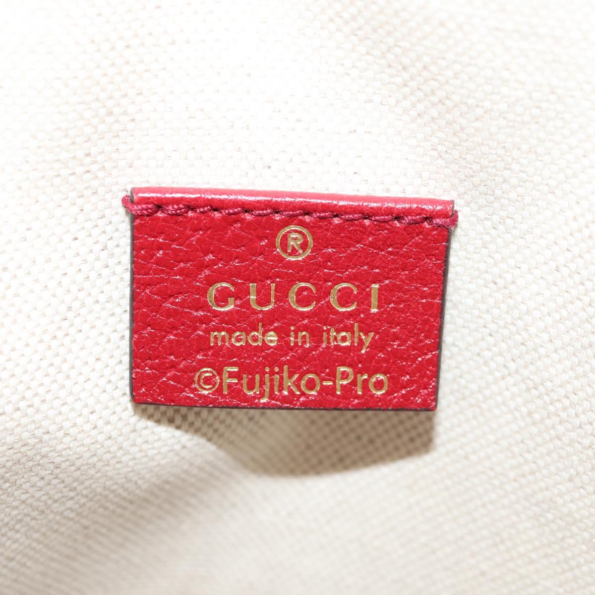 GUCCI Micro GG Supreme Doraemon Collaboration Bag PVC Beige 655597 Auth 147572M