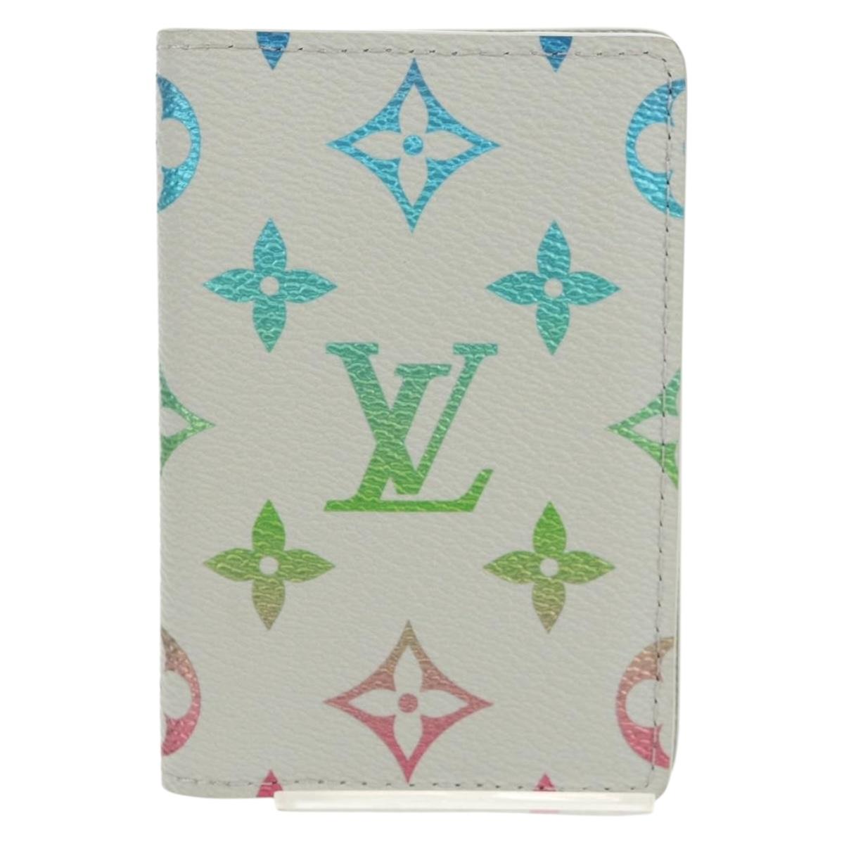 LOUIS VUITTON Multicolor Organizer De Poch Card Case Gray M13910 LV Auth 147575SAM