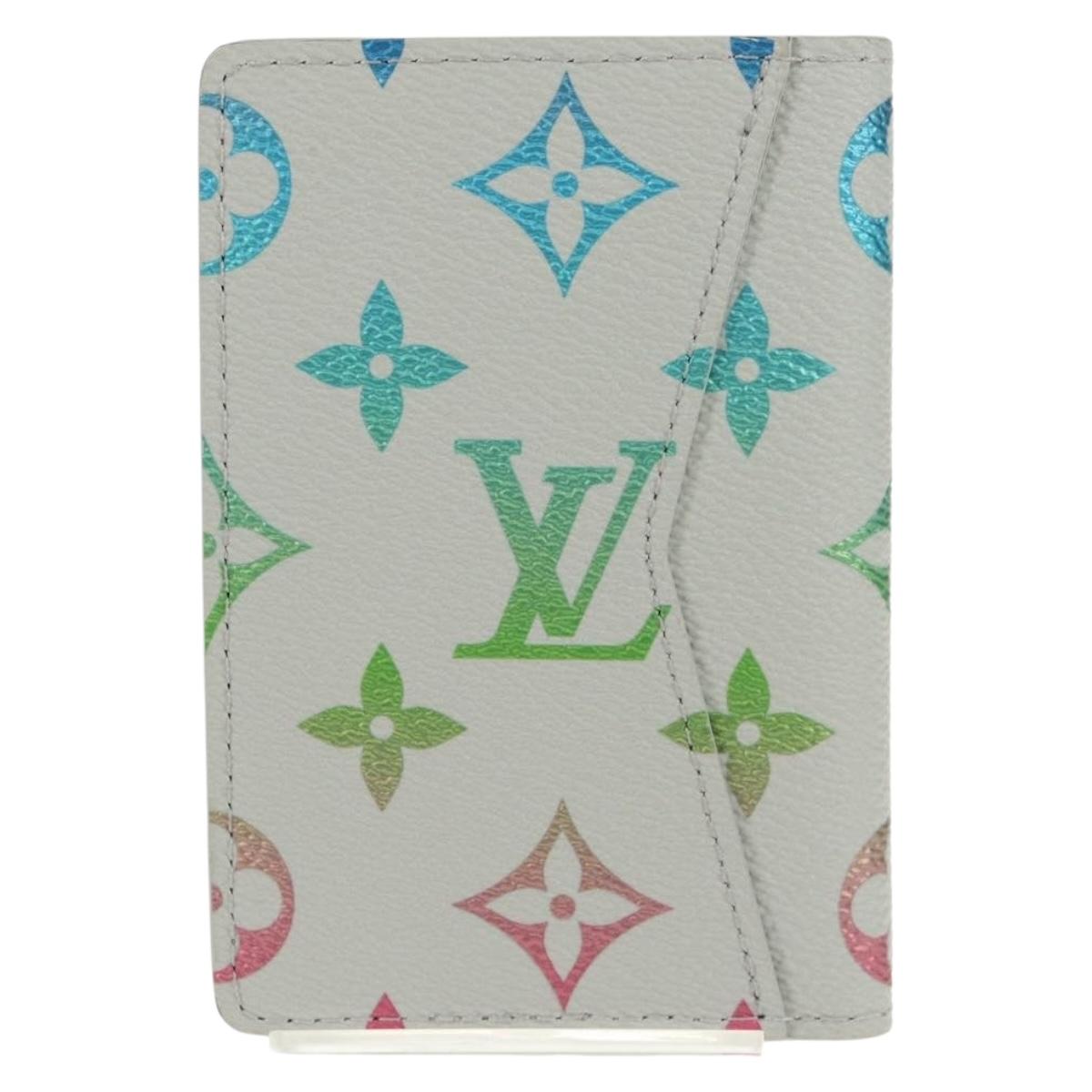 LOUIS VUITTON Multicolor Organizer De Poch Card Case Gray M13910 LV Auth 147575SAM