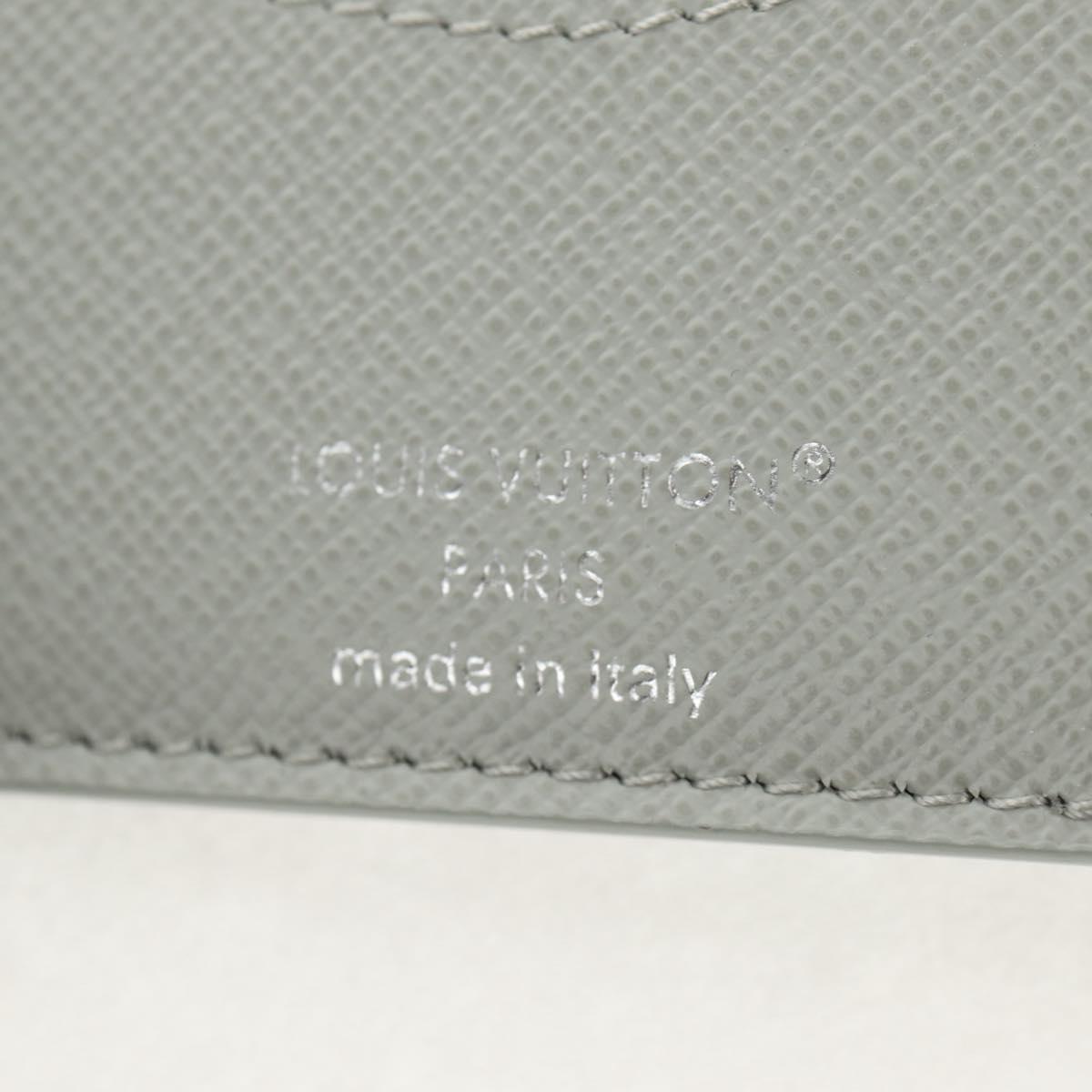 LOUIS VUITTON Multicolor Portefeuille Slender Wallet Gray M14354 LV Auth 147576M