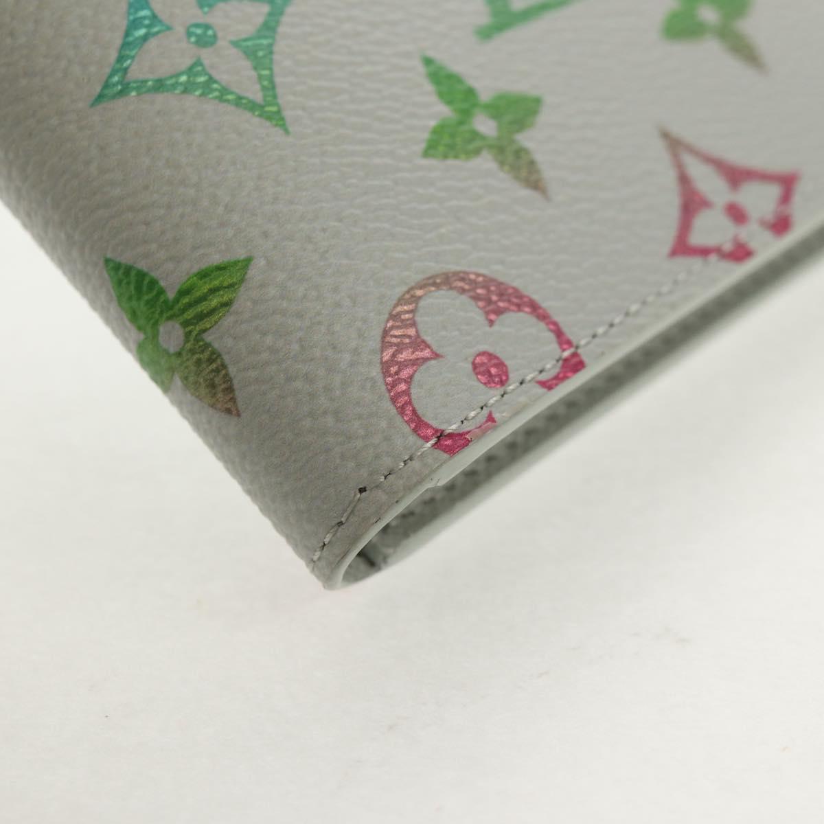 LOUIS VUITTON Multicolor Portefeuille Slender Wallet Gray M14354 LV Auth 147576SAM