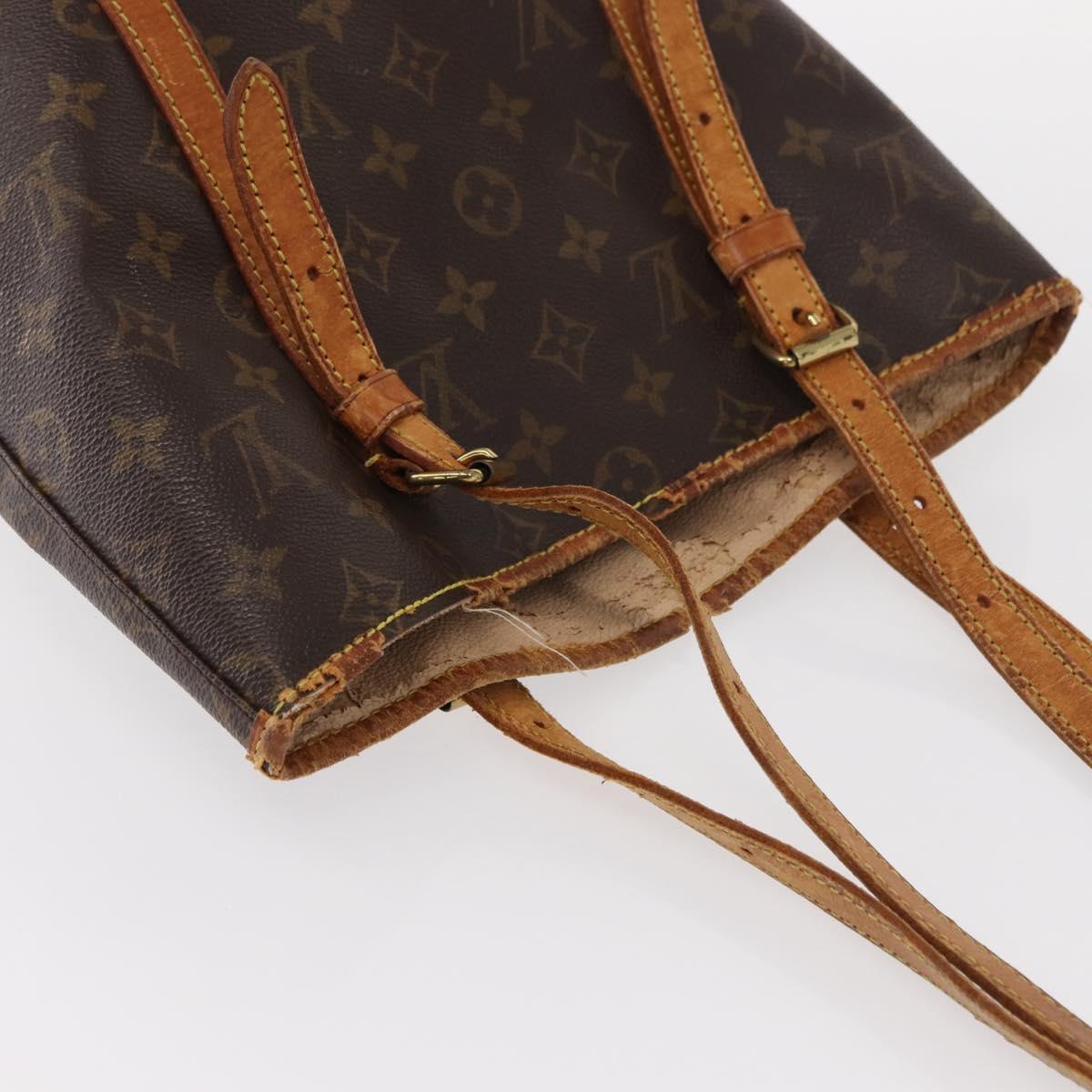 LOUIS VUITTON Monogram Bucket GM Shoulder Bag M42236 LV Auth 147581