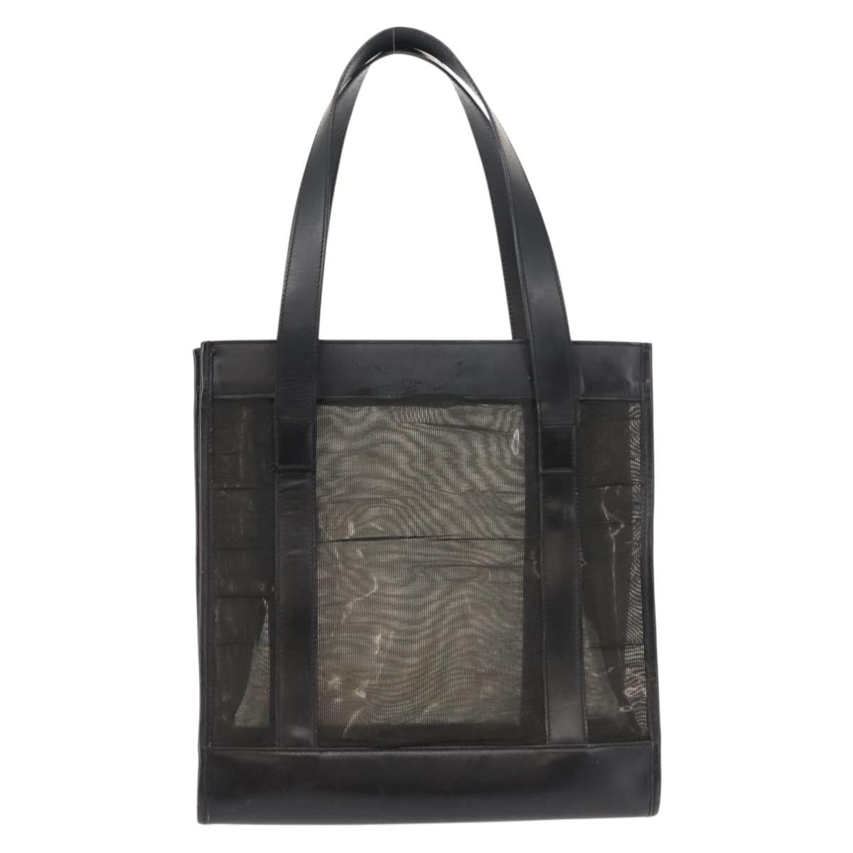 GUCCI Tote Bag Nylon Black 002 1705 0405 Auth 147610