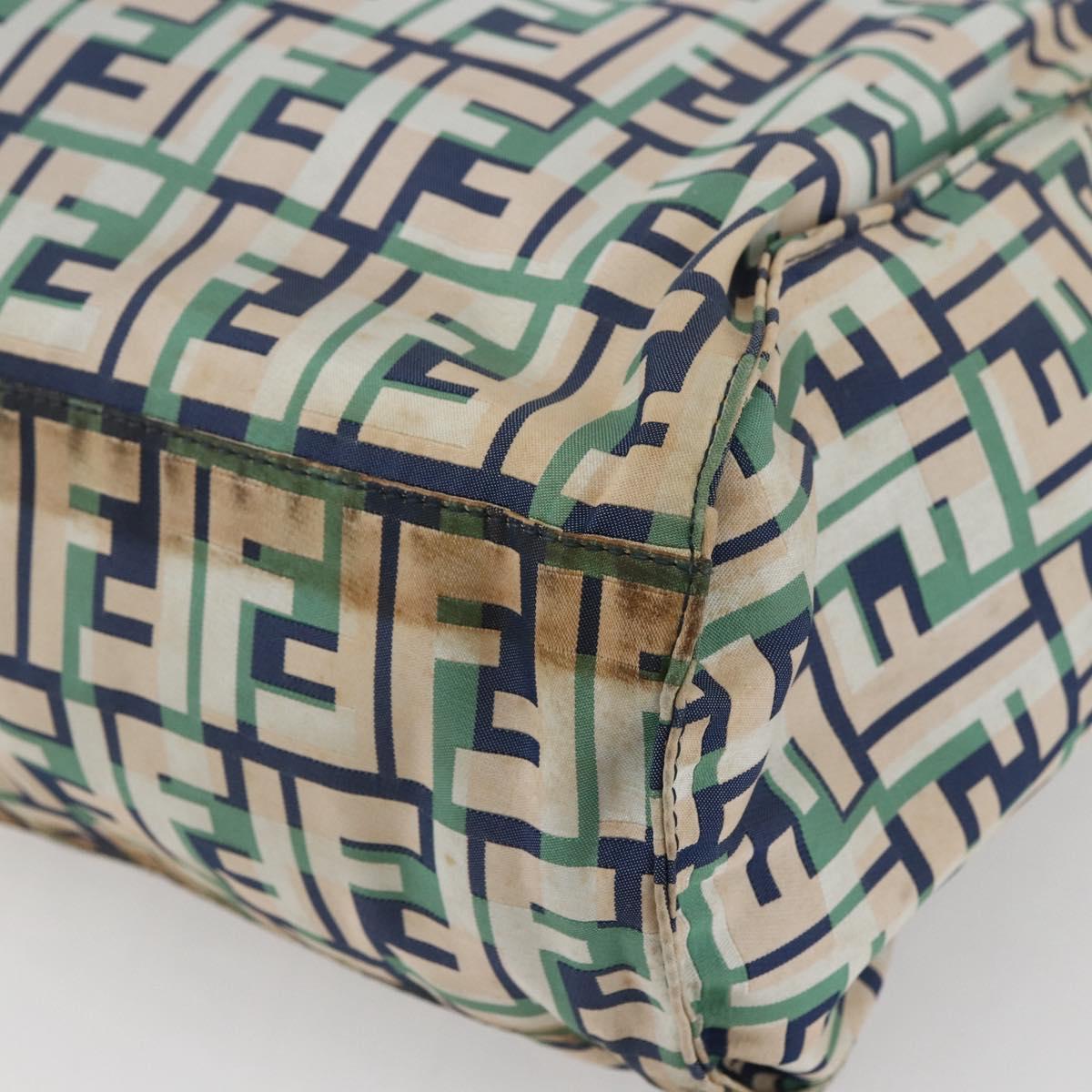 FENDI Zucca Canvas Tote Bag Navy Auth 147615