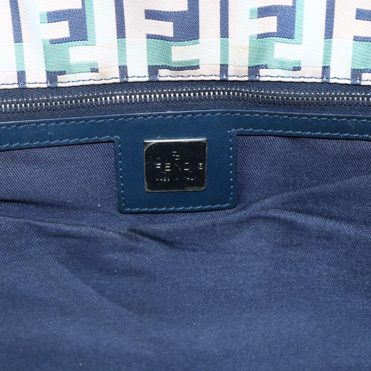 FENDI Zucca Canvas Tote Bag Navy Auth 147615