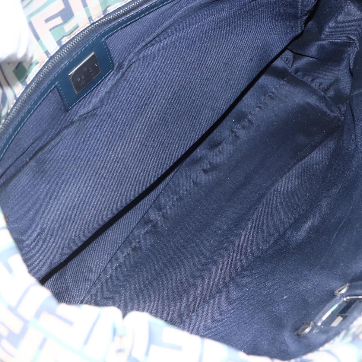 FENDI Zucca Canvas Tote Bag Navy Auth 147615