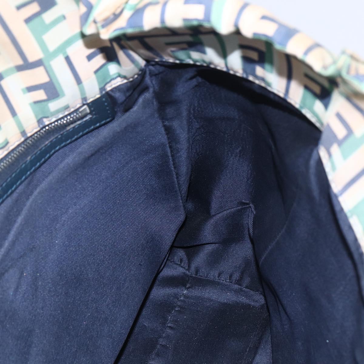 FENDI Zucca Canvas Tote Bag Navy Auth 147615