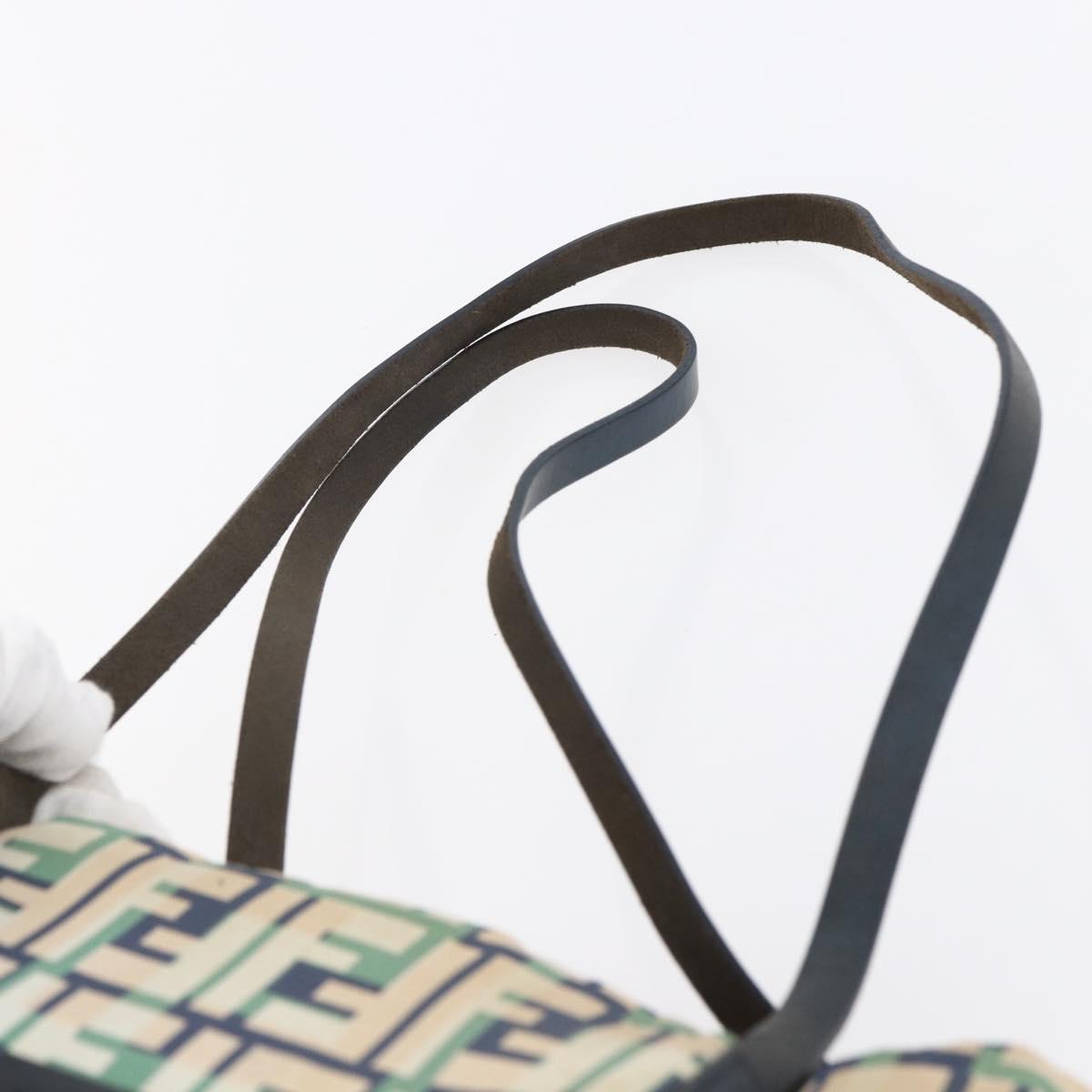 FENDI Zucca Canvas Tote Bag Navy Auth 147615