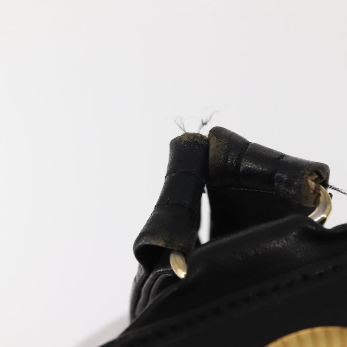 Gianni Versace Backpack Nylon Black Gold Auth 147619