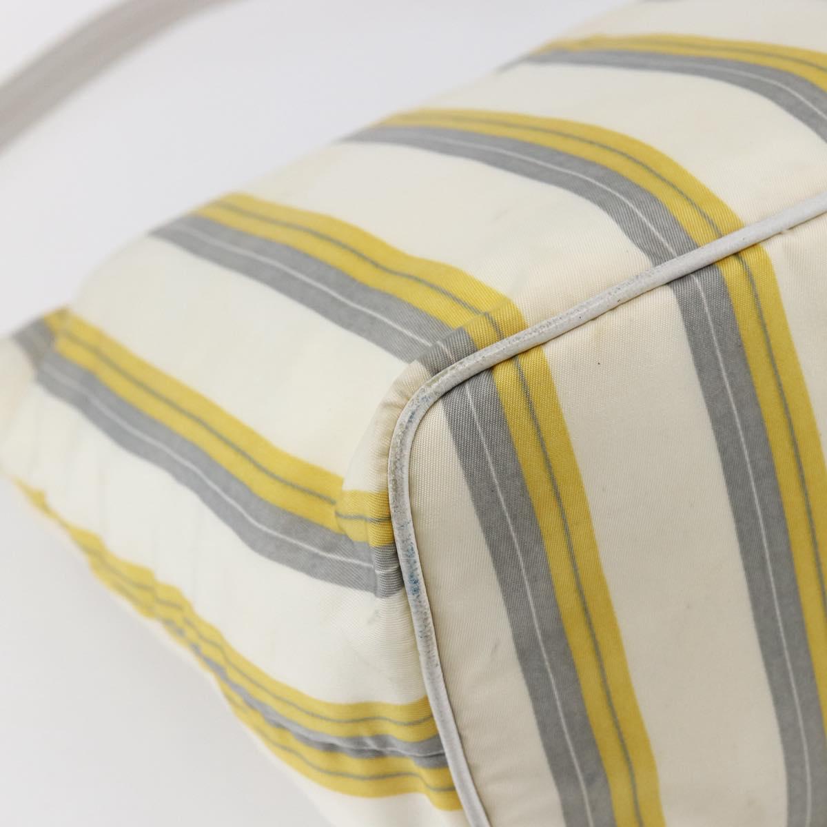 PRADA Shoulder Bag Nylon Ivory Auth 147624