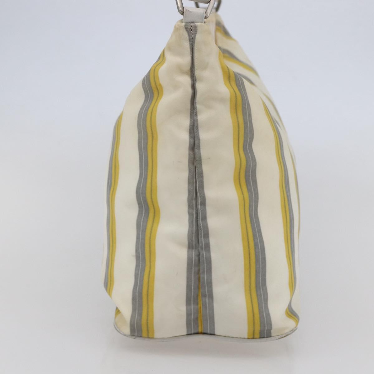 PRADA Shoulder Bag Nylon Ivory Auth 147624