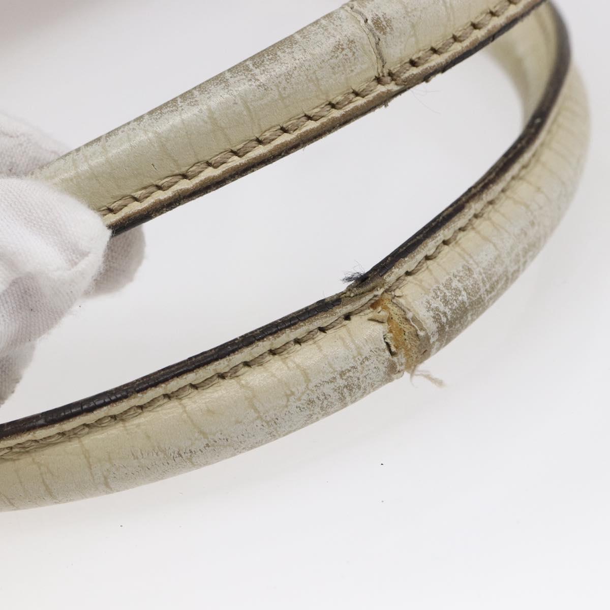 GUCCI GG Supreme Tote Bag PVC Beige Silver 114595 Auth 147642