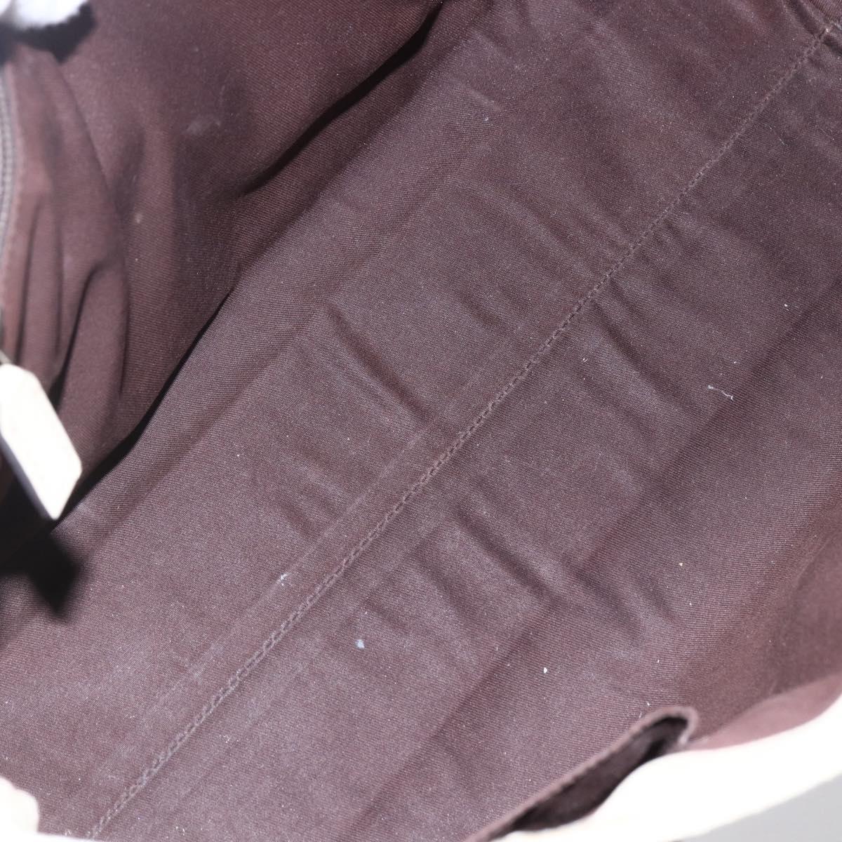 GUCCI GG Supreme Tote Bag PVC Beige Silver 114595 Auth 147642