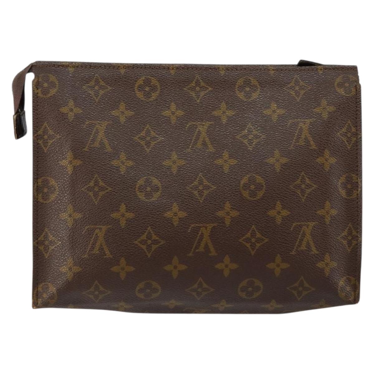 LOUIS VUITTON Monogram Poche Toilette 26 Pouch M47542 LV Auth 147647