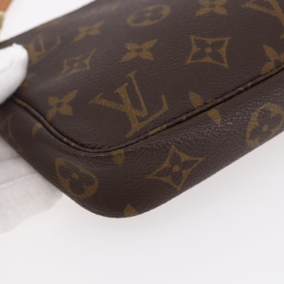 LOUIS VUITTON Monogram Pochette Accessoires Pouch M51980 LV Auth 147650