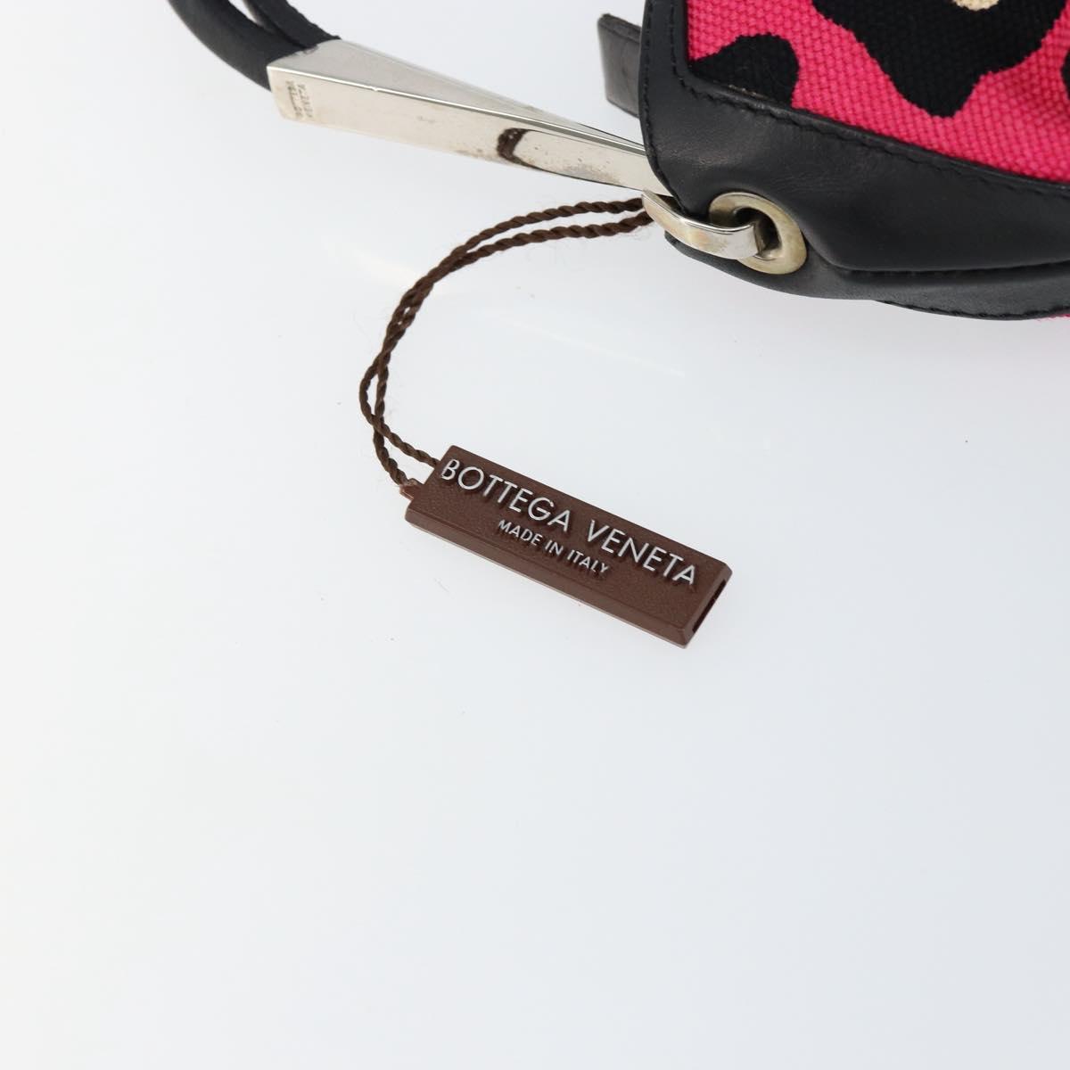 BOTTEGA VENETA Shoulder Bag Canvas Outlet Silver Pink Auth 147659