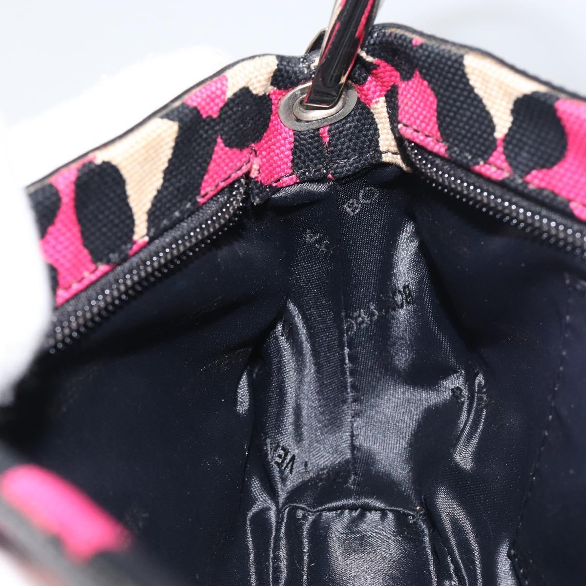 BOTTEGA VENETA Shoulder Bag Canvas Outlet Silver Pink Auth 147659