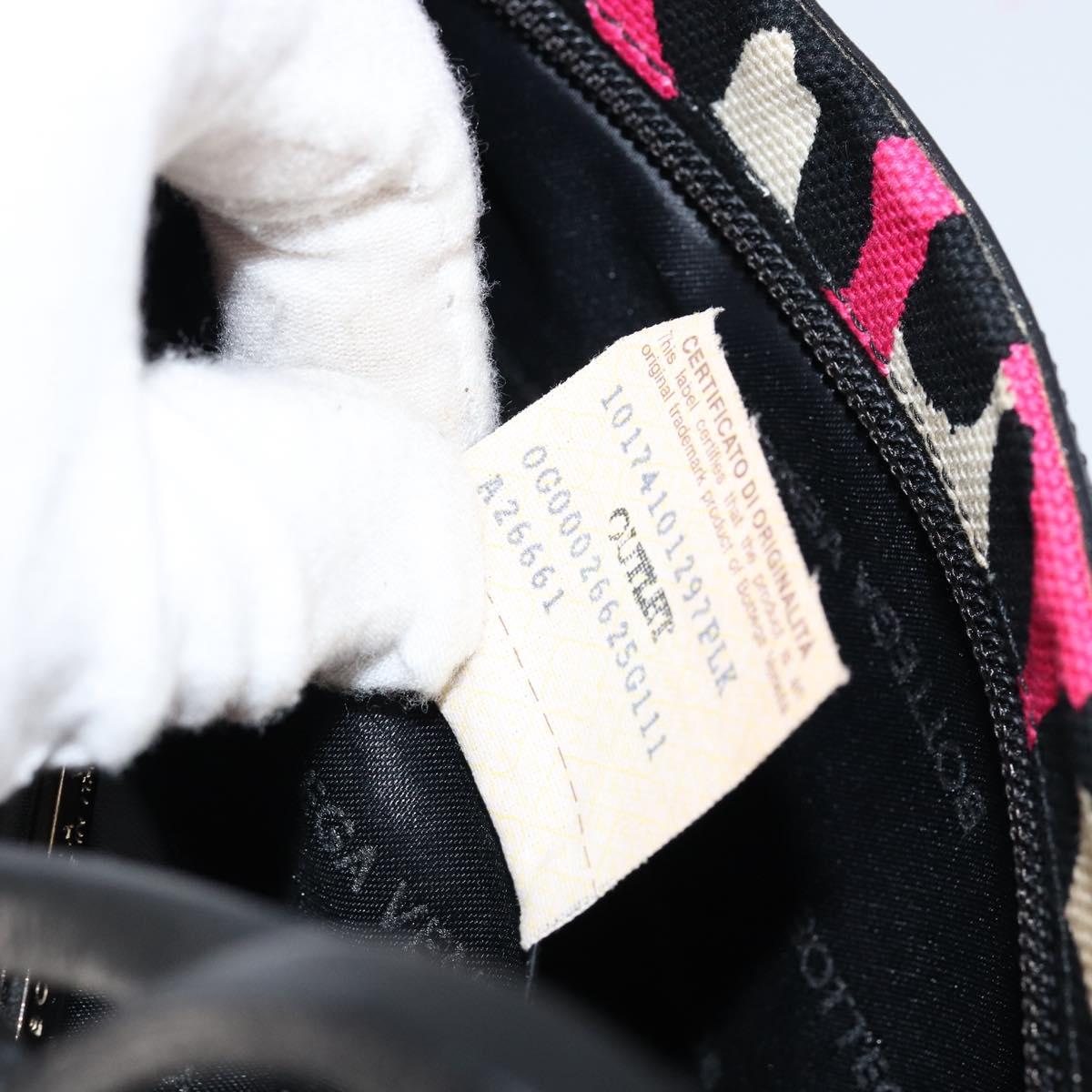 BOTTEGA VENETA Shoulder Bag Canvas Outlet Silver Pink Auth 147659