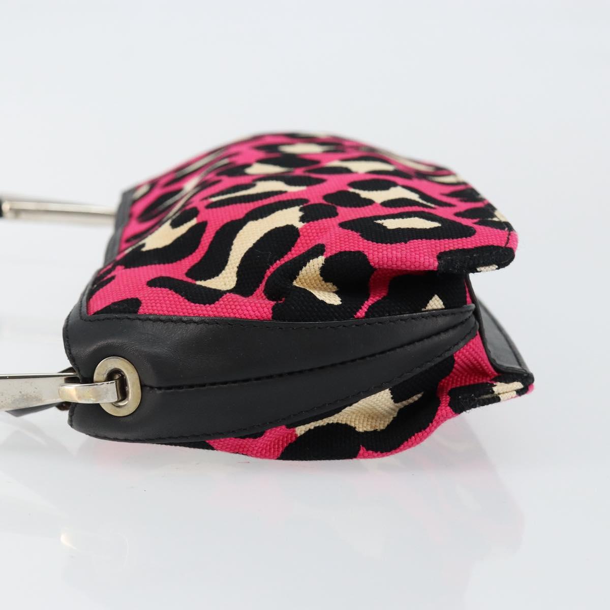 BOTTEGA VENETA Shoulder Bag Canvas Outlet Silver Pink Auth 147659