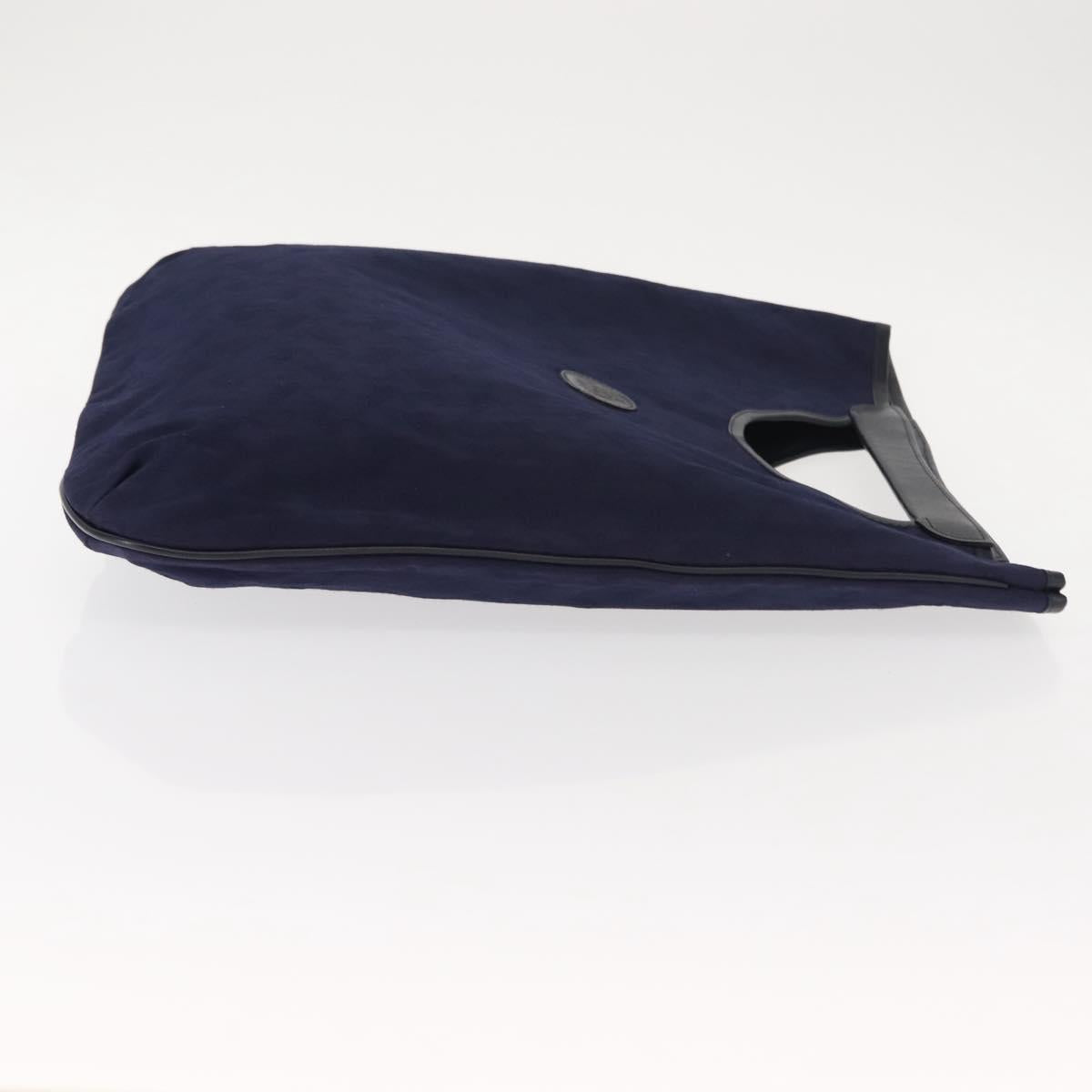 CELINE C Sulky Hand Bag Suede Navy Auth 147664