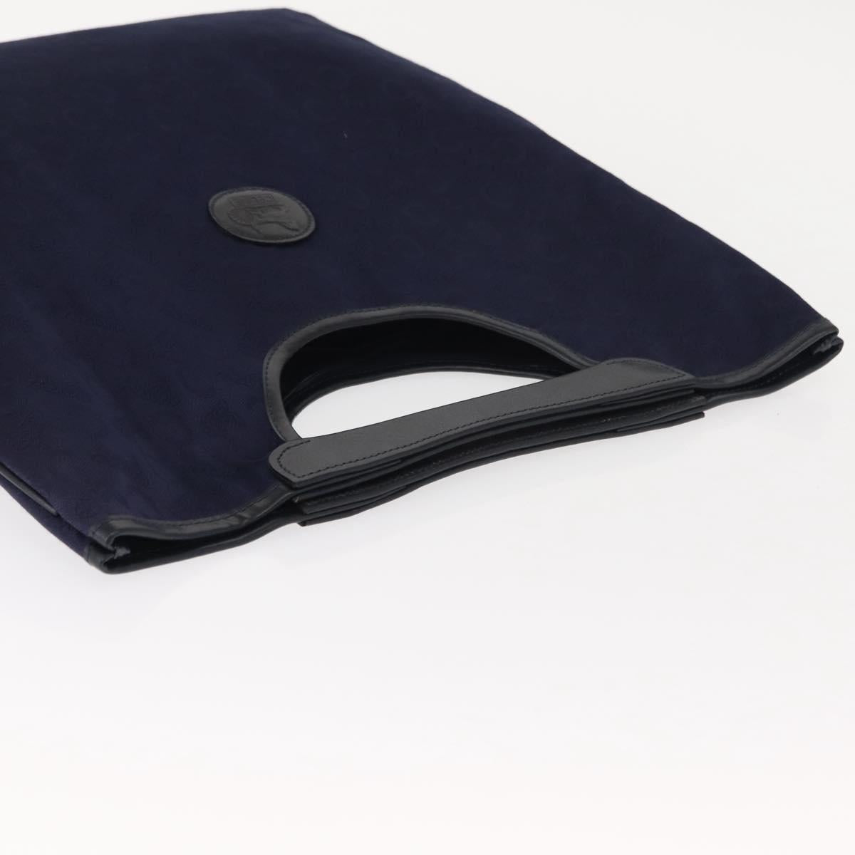 CELINE C Sulky Hand Bag Suede Navy Auth 147664