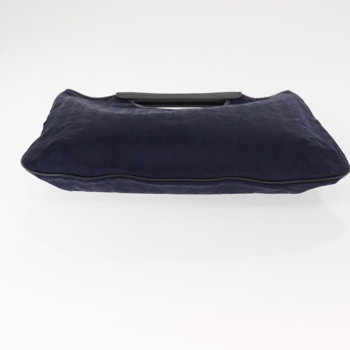 CELINE C Sulky Hand Bag Suede Navy Auth 147664