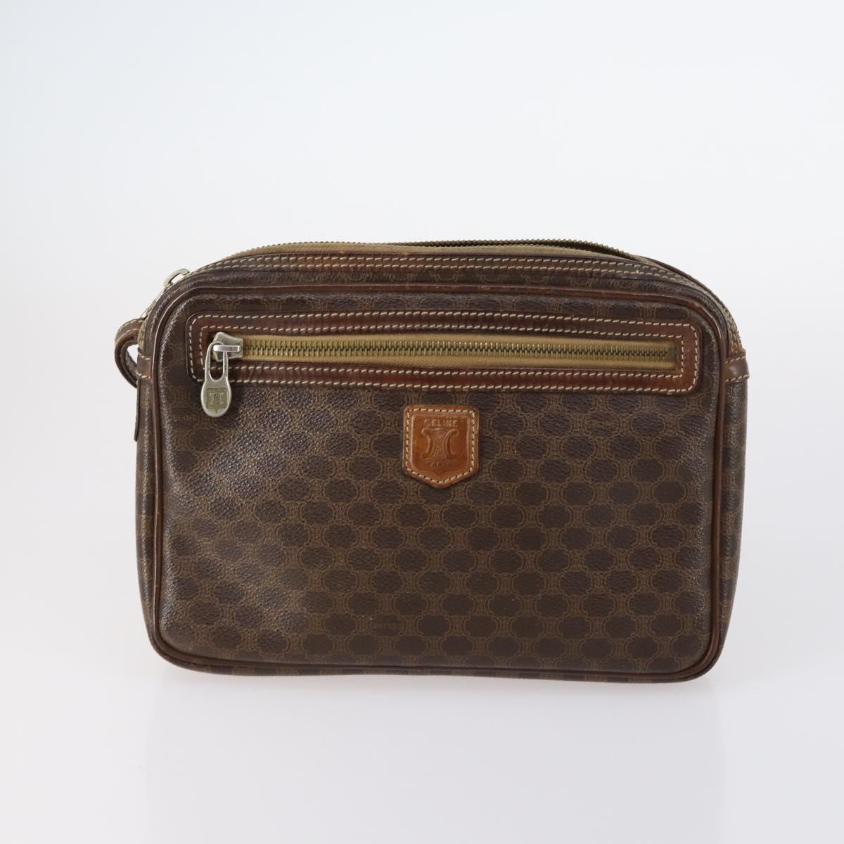 CELINE Gucci Burberrys Macadam Canvas Bag PVC Leather 5Set Black Auth 147669