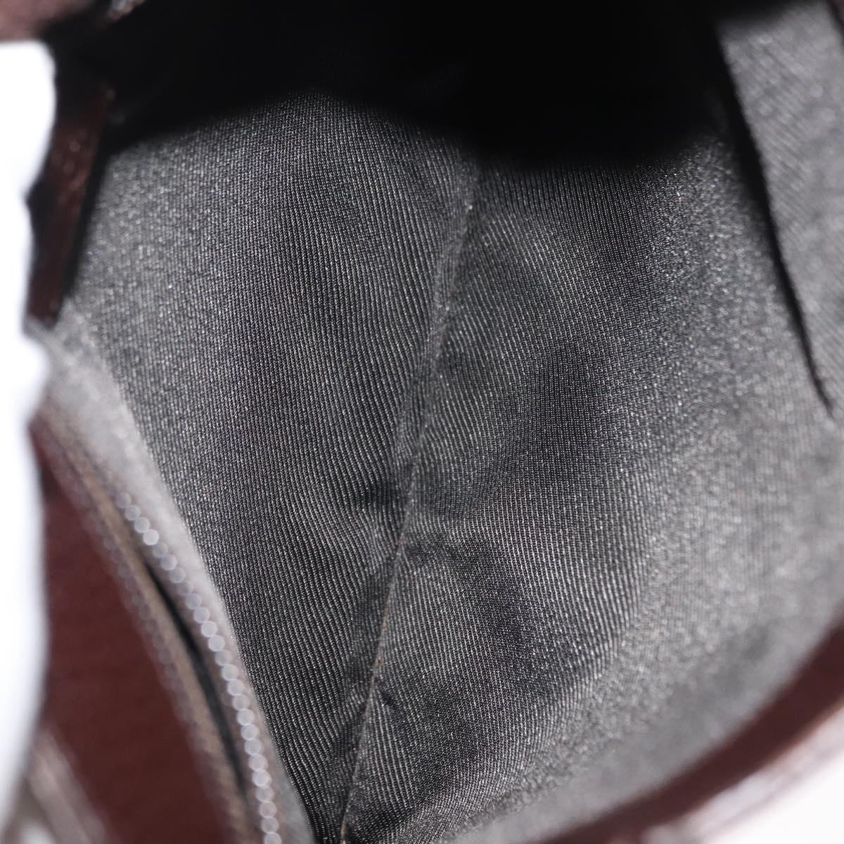 GUCCI GG Canvas Shoulder Bag Beige Silver 27639 Auth 147682