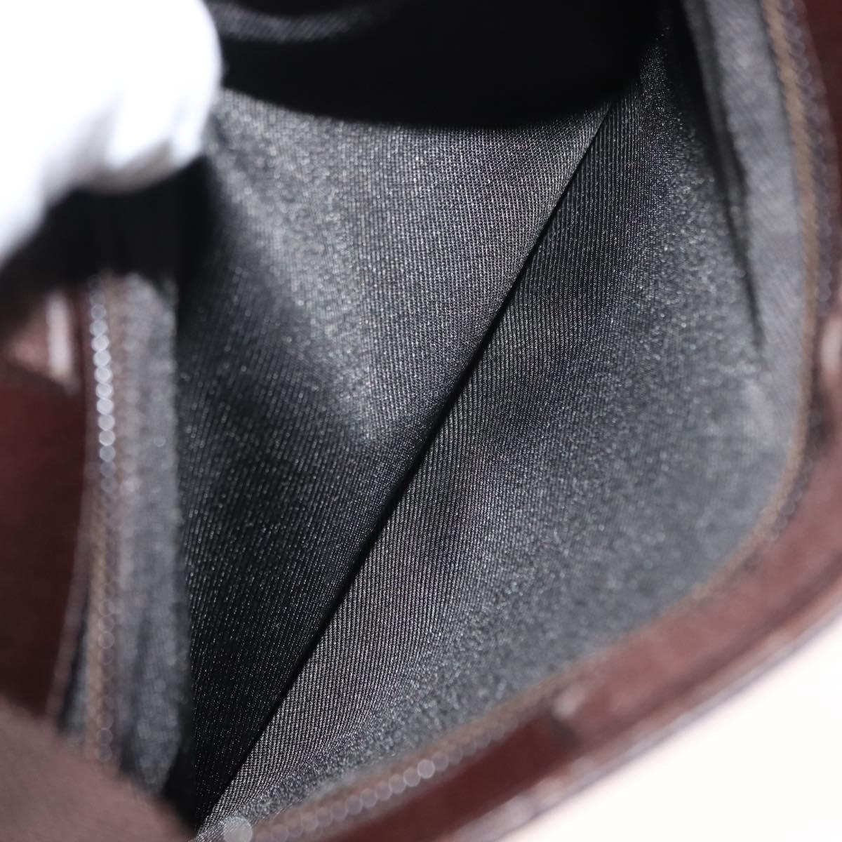 GUCCI GG Canvas Shoulder Bag Beige Silver 27639 Auth 147682