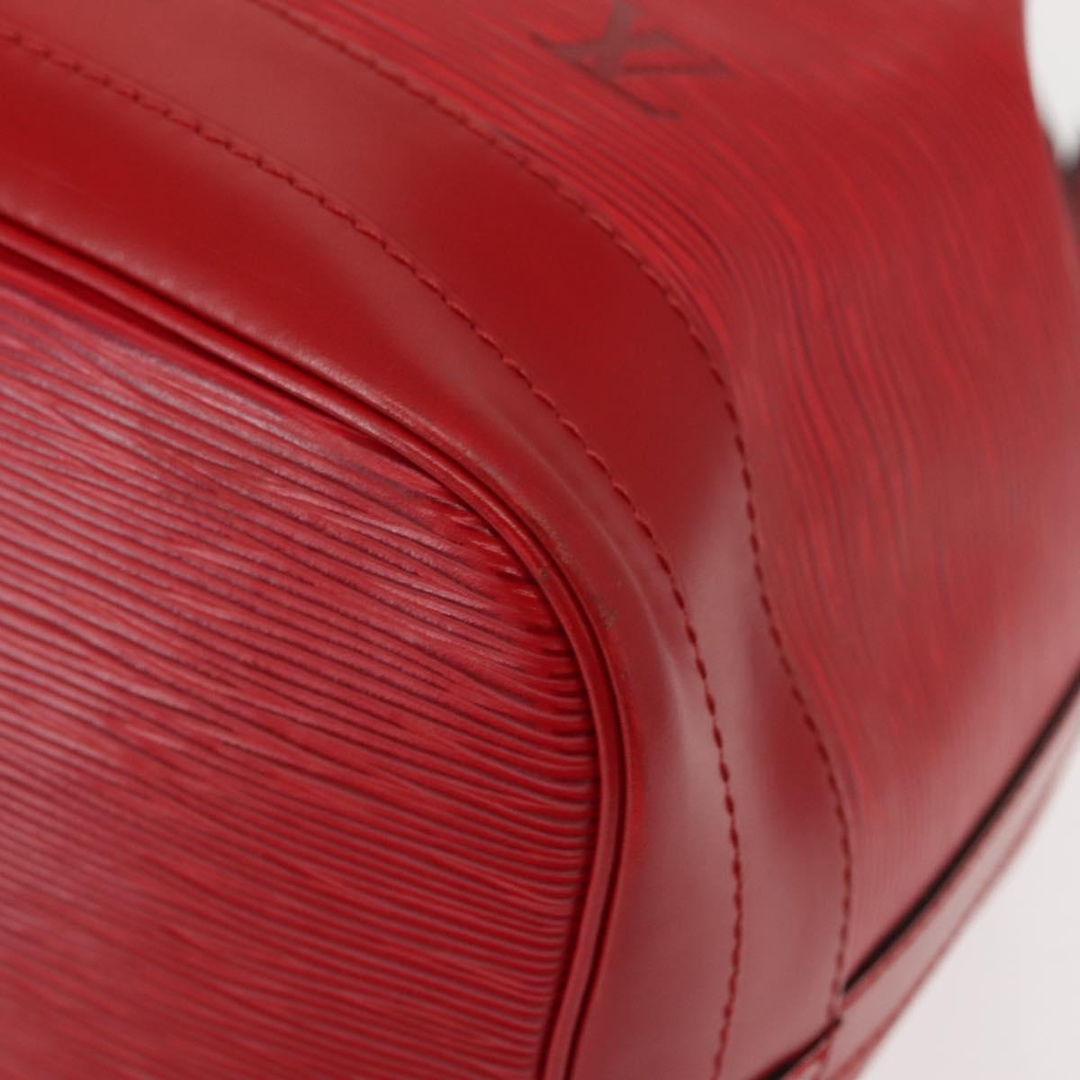 LOUIS VUITTON Epi Noe Shoulder Bag Red M44007 LV Auth 147706