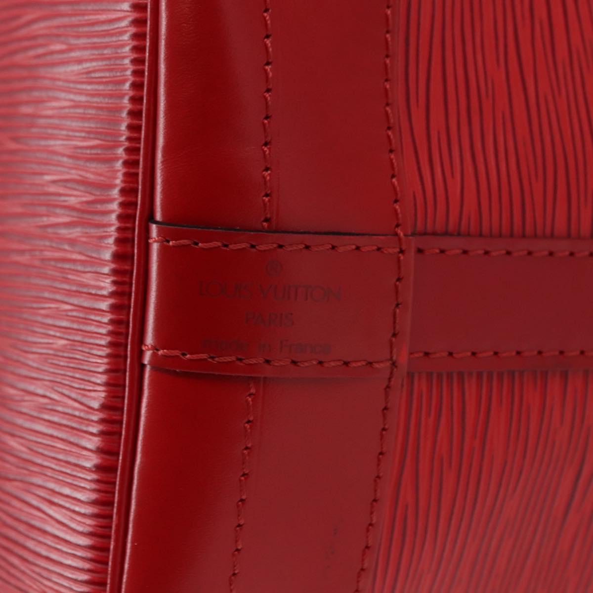 LOUIS VUITTON Epi Noe Shoulder Bag Red M44007 LV Auth 147706