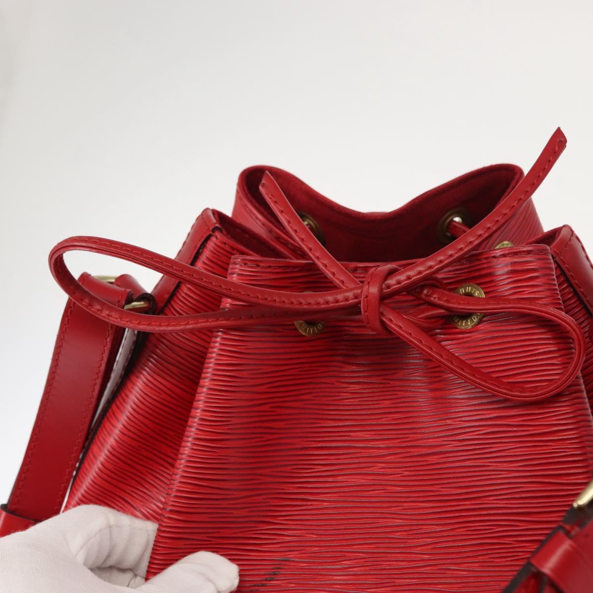 LOUIS VUITTON Epi Noe Shoulder Bag Red M44007 LV Auth 147706