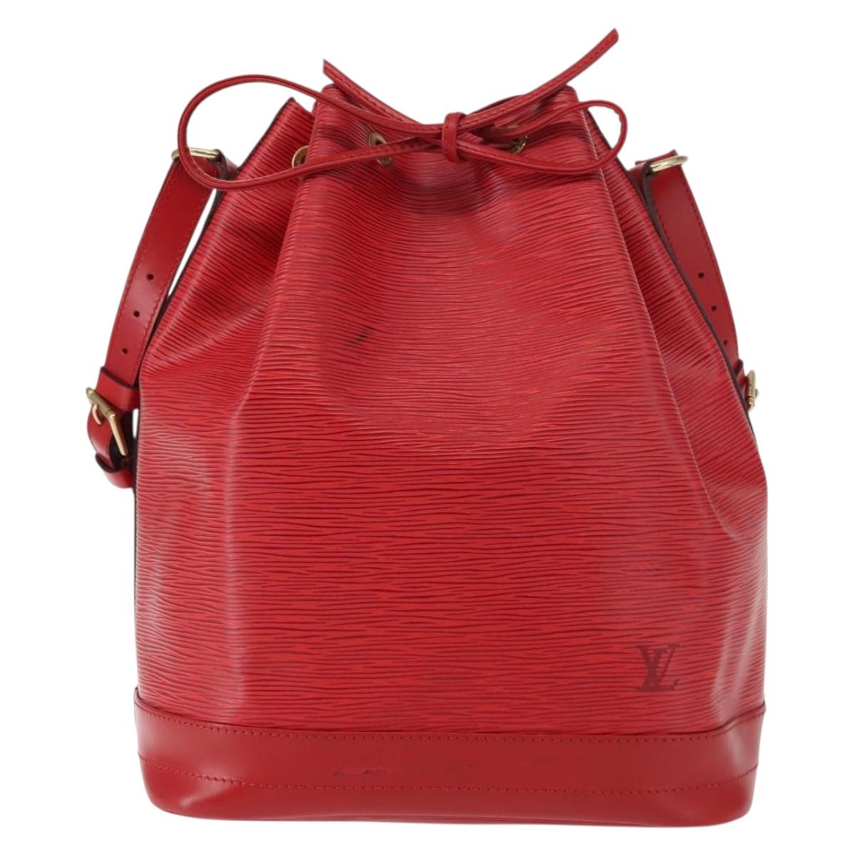 LOUIS VUITTON Epi Noe Shoulder Bag Red M44007 LV Auth 147706