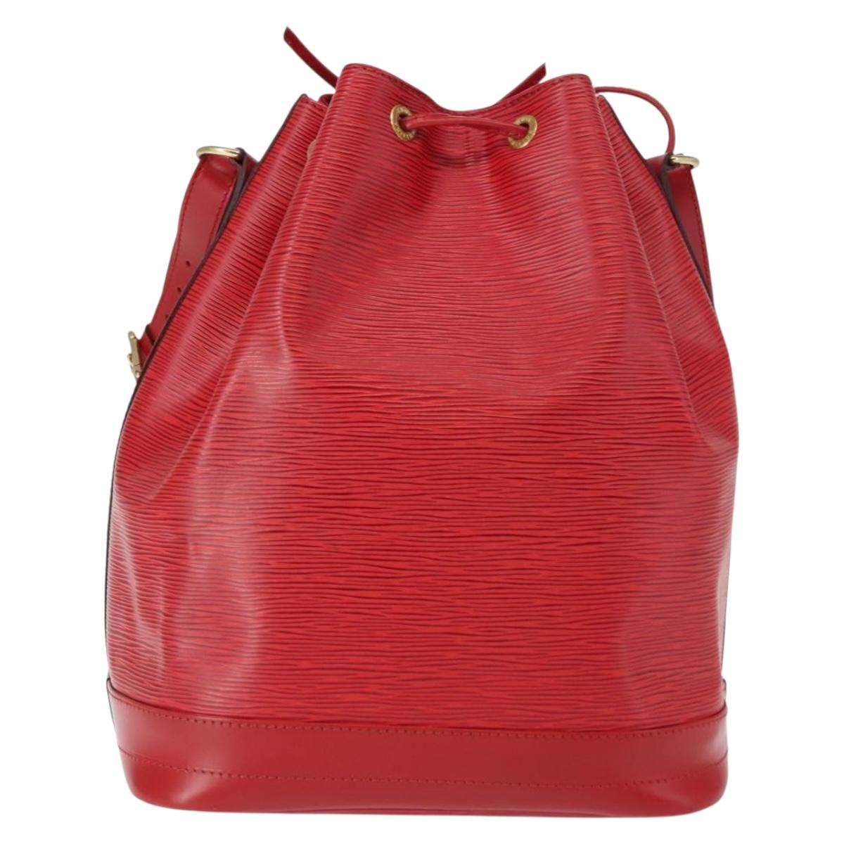LOUIS VUITTON Epi Noe Shoulder Bag Red M44007 LV Auth 147706