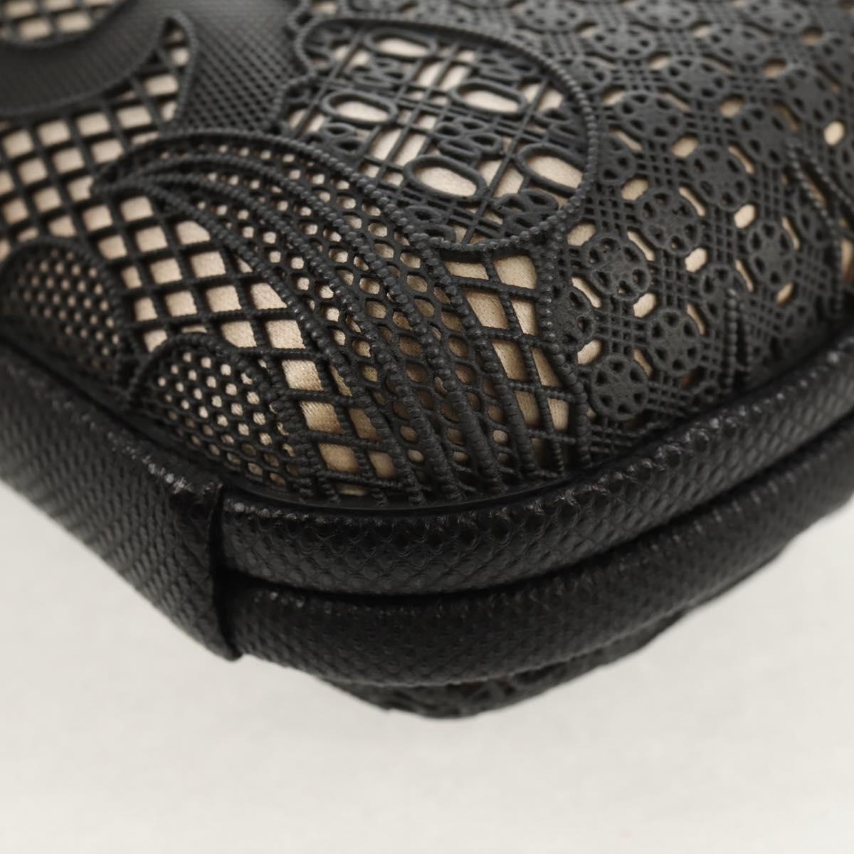 BOTTEGA VENETA Knot Pouch Clutch Pouch metal Gray Auth 147725A