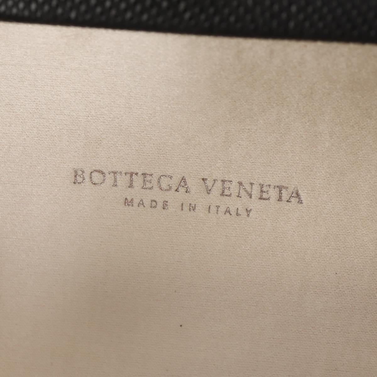 BOTTEGA VENETA Knot Pouch Clutch Pouch metal Gray Auth 147725A