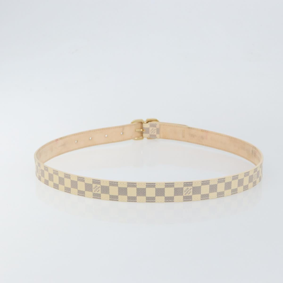 LOUIS VUITTON Damier Azur Ceinture Mini Belt 38.6"" M9782 LV Auth 147727