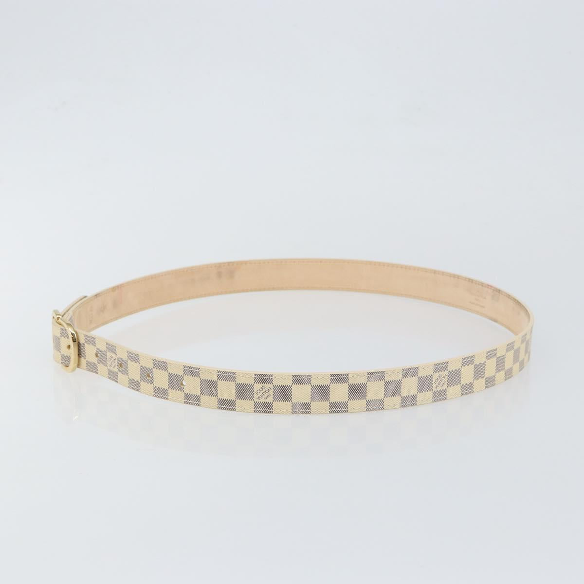 LOUIS VUITTON Damier Azur Ceinture Mini Belt 38.6"" M9782 LV Auth 147727