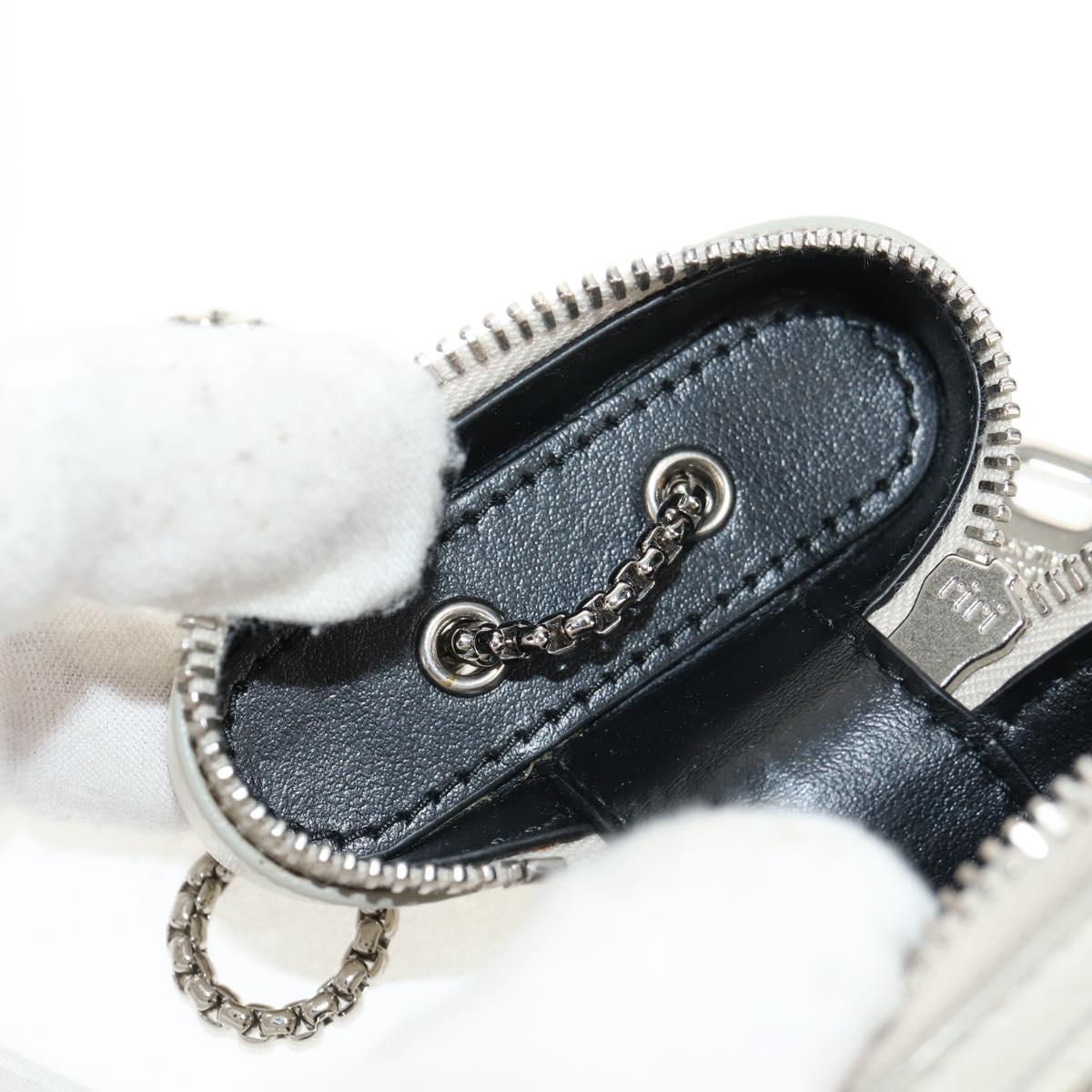 PRADA Chain Pouch For AirPods Pro Earphone Case Safiano 1NR009 Auth 147728M