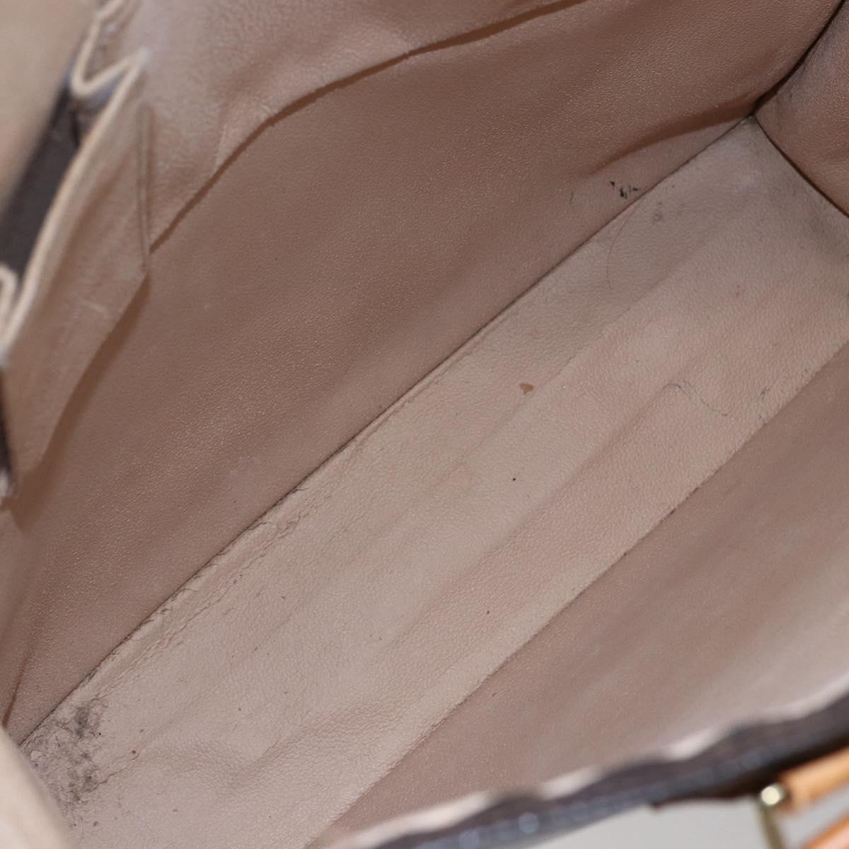 LOUIS VUITTON Monogram Sac Plat Hand Bag M51140 LV Auth 147755