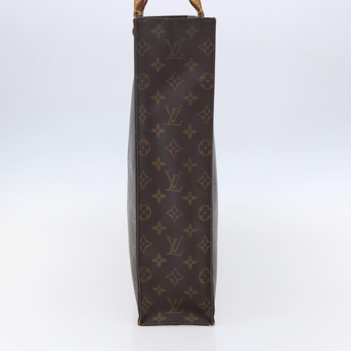 LOUIS VUITTON Monogram Sac Plat Hand Bag M51140 LV Auth 147755
