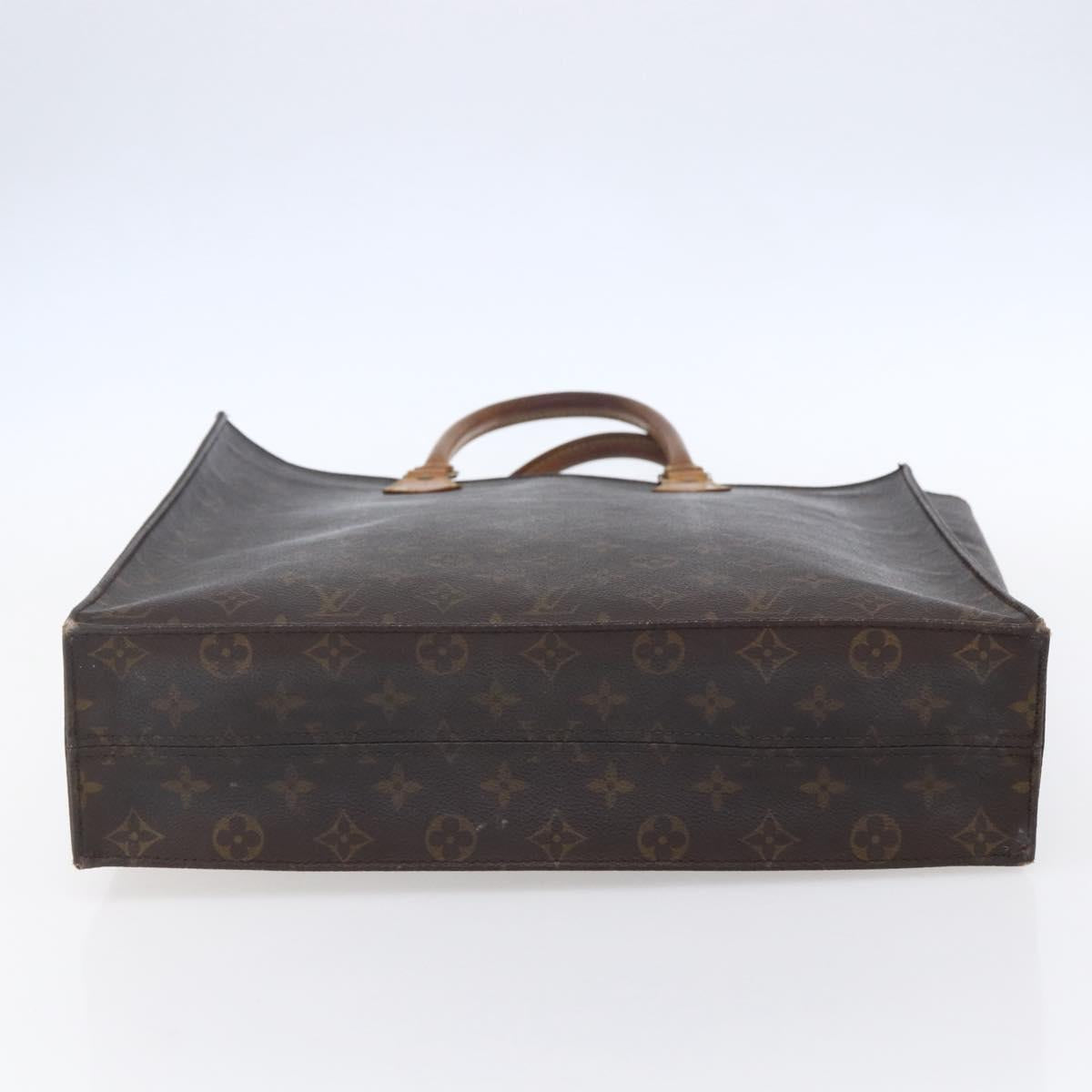 LOUIS VUITTON Monogram Sac Plat Hand Bag M51140 LV Auth 147755