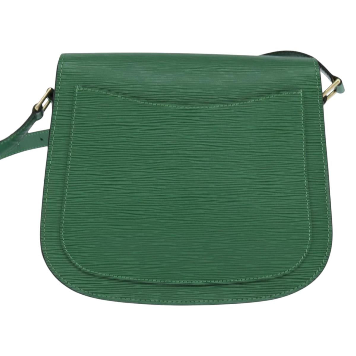 LOUIS VUITTON Epi Saint Cloud GM Shoulder Bag Green M52194 LV Auth 147758