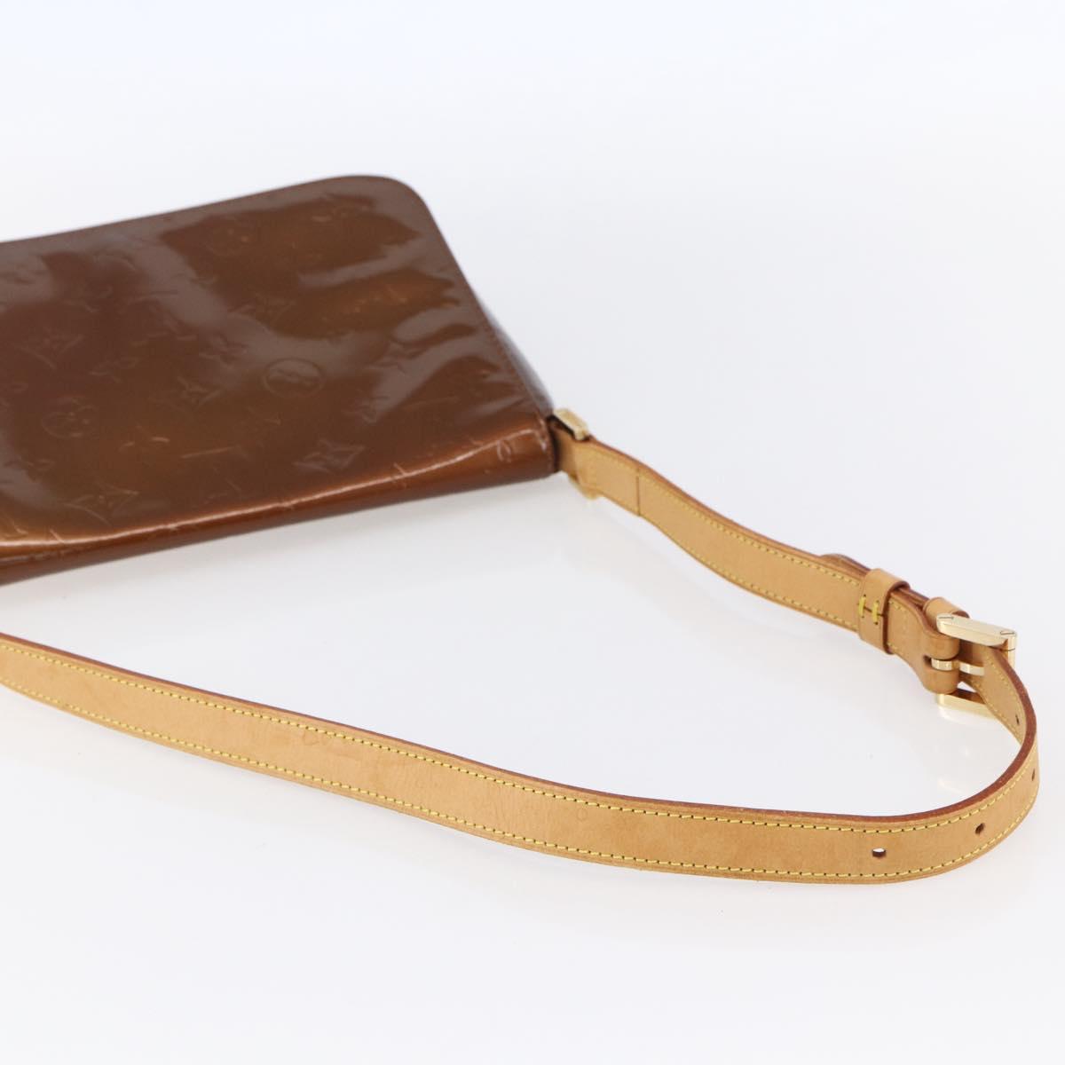 LOUIS VUITTON Monogram Vernis Thompson Street Bag Bronze M91124 LV Auth 147761