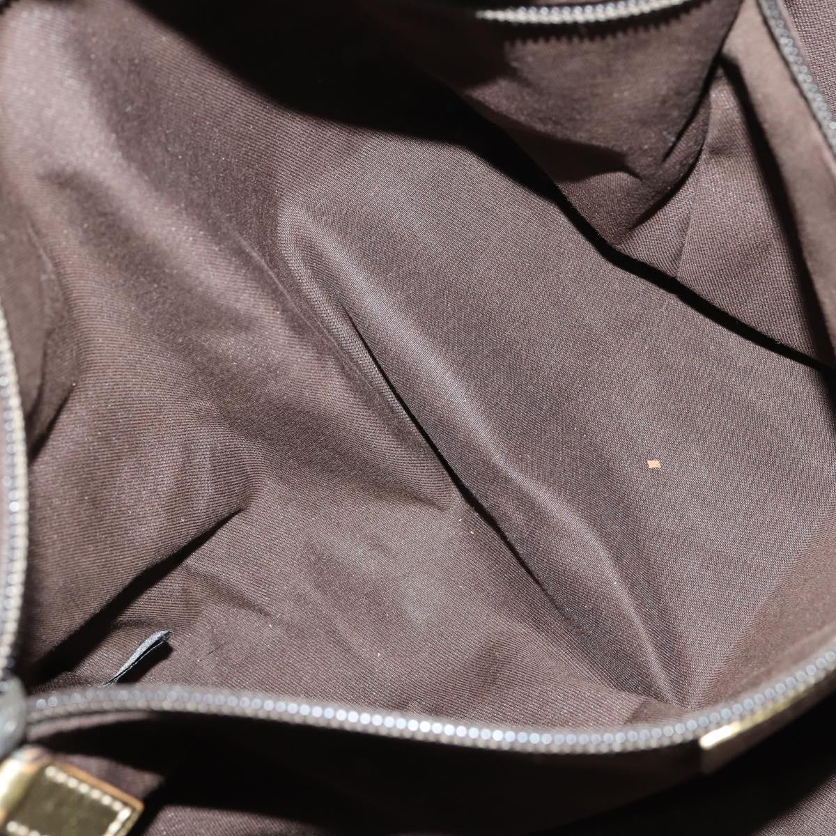 GUCCI GG Canvas Sherry Line Boston Bag Beige Gold 153240 Auth 147774